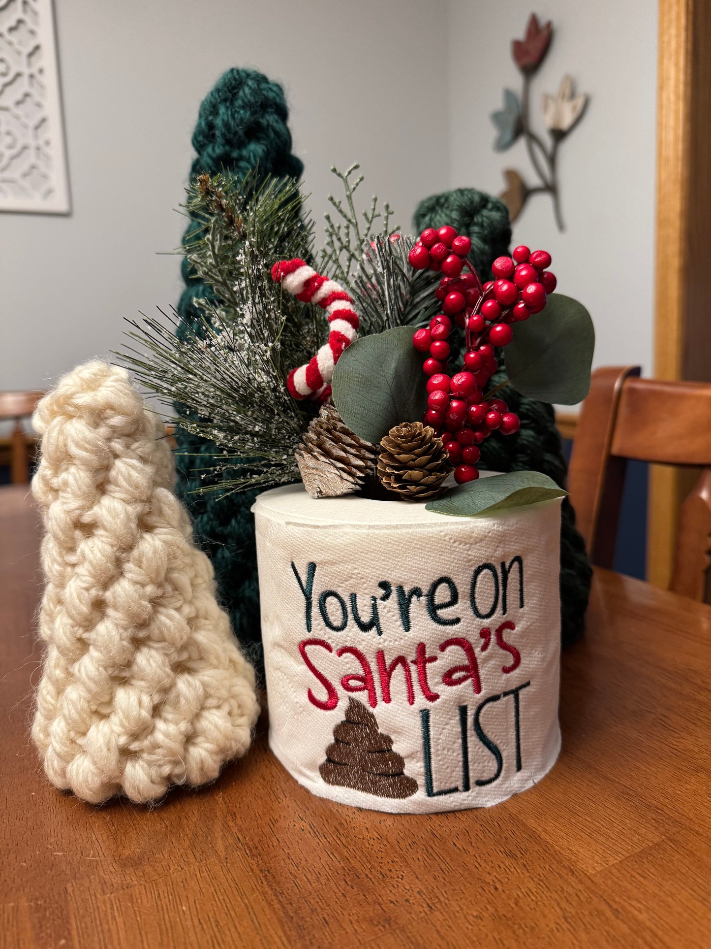 Festive Flush - Embroidered Toilet Paper