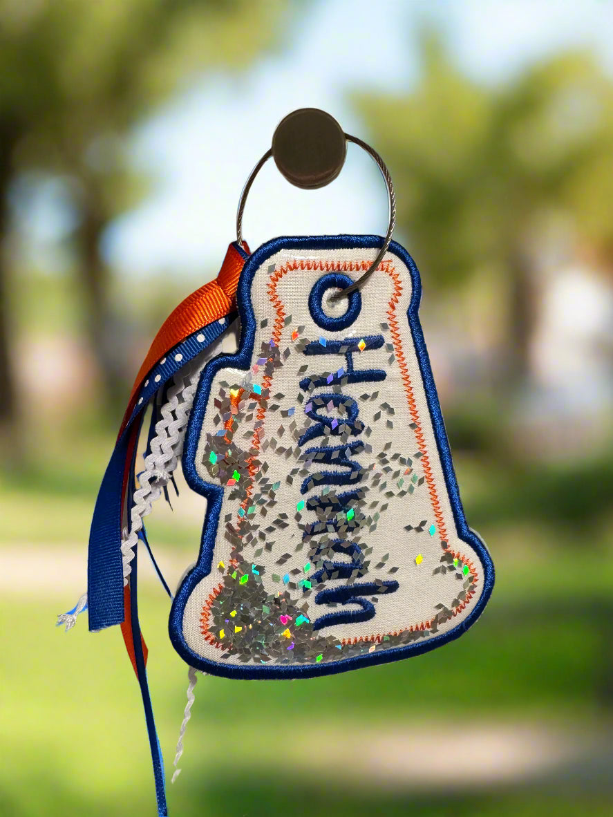 Glitter Bag Tags - Sports