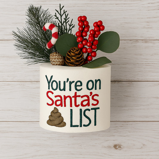 Festive Flush - Embroidered Toilet Paper